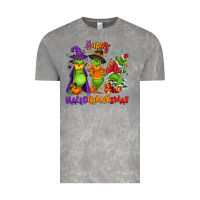 Cloud Rock Happy Hallothanksmas Vintage Tee - NancyCooperArtShop