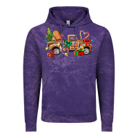 Cloud Purple gingerbread truck Vintage Hoodie - texasbilliewilder