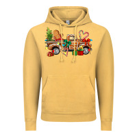 Vintage Mustard gingerbread truck Vintage Hoodie - texasbilliewilder