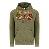 Vintage Olive gingerbread truck Vintage Hoodie - texasbilliewilder