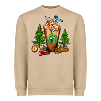 Camping Cold Drink Frappe Heavyweight Sweatshirt | Teevron