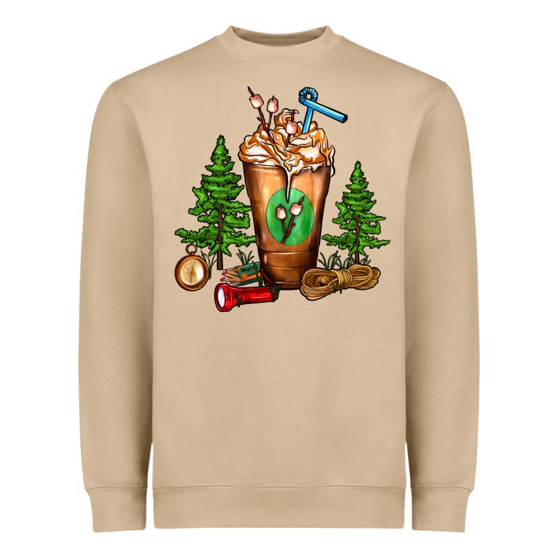Camping Cold Drink Frappe Heavyweight Sweatshirt by FaDigitalArtStudio | Teevron