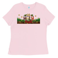 Bubblegum Pink oh holy night Ladies Tee - BundleAndBundleShop