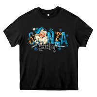 Black Santa Baby Christmas Heavy Core Tee - MaliasSmallBusiness