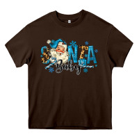 Chocolate Brown Santa Baby Christmas Heavy Core Tee - MaliasSmallBusiness