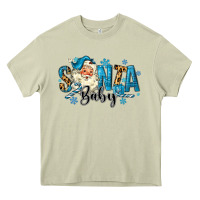 Mossy Santa Baby Christmas Heavy Core Tee - MaliasSmallBusiness