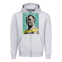 Heather Grey patrice lumumba Zipper Hoodie - tuanDangUi