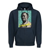 Navy patrice lumumba Zipper Hoodie - tuanDangUi