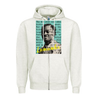 Oatmeal Heather patrice lumumba Zipper Hoodie - tuanDangUi