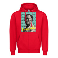 Red patrice lumumba Zipper Hoodie - tuanDangUi