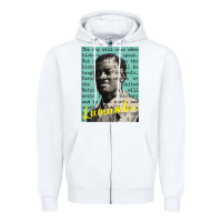 White patrice lumumba Zipper Hoodie - tuanDangUi