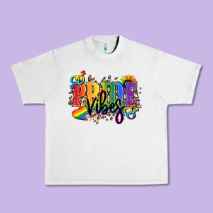 Pride Vibes Urban Heavy Tee Designed By Nancycooperartshop