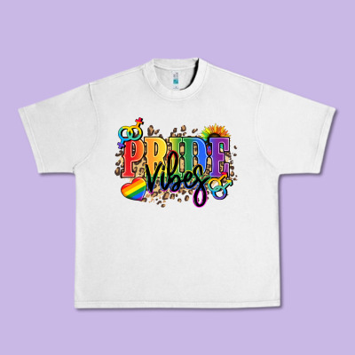 Pride Vibes Urban Heavy Tee Designed By Nancycooperartshop