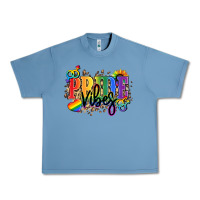 Pebble Blue Pride vibes Urban Heavy Tee - NancyCooperArtShop