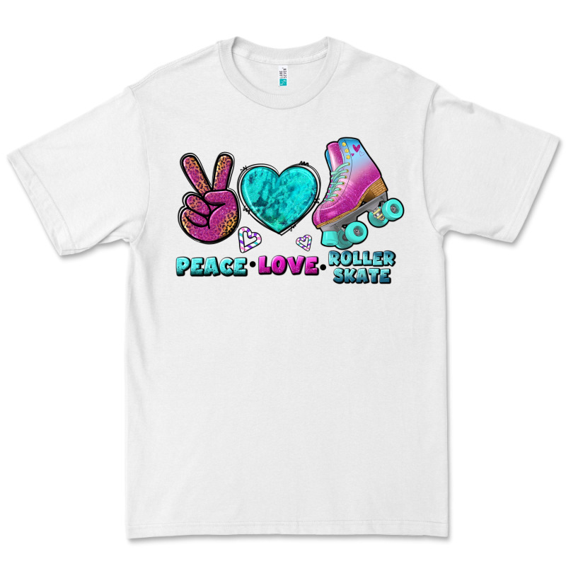 Peace Love Roller Skate Premium Tee by BundleAndBundleShop | Teevron