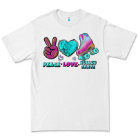White peace love roller skate Premium Tee - BundleAndBundleShop