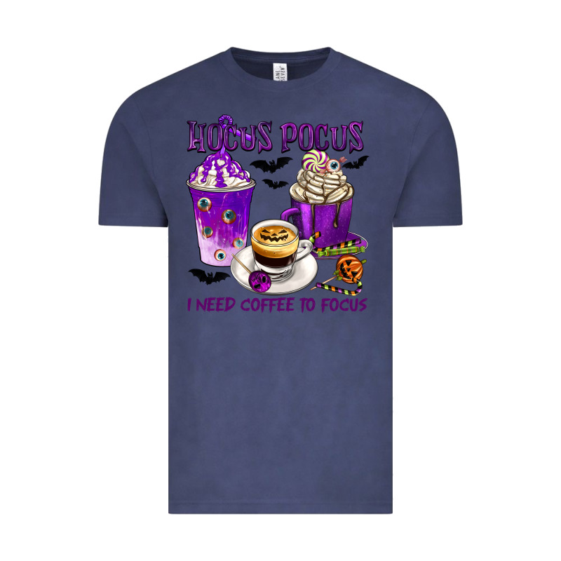 Hocus Pocus I Need Coffee To Focus Vintage Tee by texasbilliewilder | Teevron