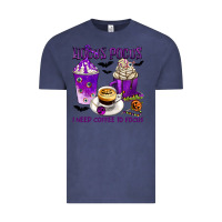 Vintage Denim Hocus Pocus I Need Coffee to Focus Vintage Tee - texasbilliewilder