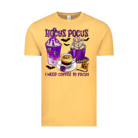 Vintage Mustard Hocus Pocus I Need Coffee to Focus Vintage Tee - texasbilliewilder