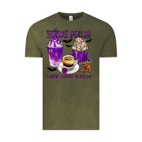 Vintage Olive Hocus Pocus I Need Coffee to Focus Vintage Tee - texasbilliewilder