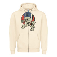 Skate Rags Skull & Crossbones Zipper Hoodie | Teevron