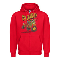 Red speed buggy Zipper Hoodie - tuanDangUi