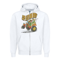 White speed buggy Zipper Hoodie - tuanDangUi