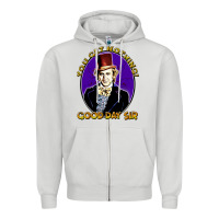 Dove Grey good day sir  wonka Zipper Hoodie - tuanDangUi