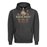 Charcoal Heather the boars nest Zipper Hoodie - tuanDangUi