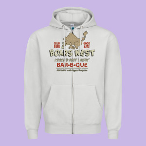 The Boars Nest Zipper Hoodie Designed By Tuandangui