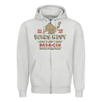 Dove Grey the boars nest Zipper Hoodie - tuanDangUi