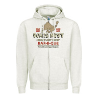 Oatmeal Heather the boars nest Zipper Hoodie - tuanDangUi