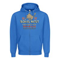 True Royal the boars nest Zipper Hoodie - tuanDangUi