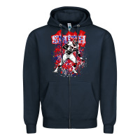 Navy bruce smith Zipper Hoodie - tuanDangUi