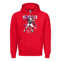 Red bruce smith Zipper Hoodie - tuanDangUi