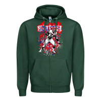 Sports Green bruce smith Zipper Hoodie - tuanDangUi
