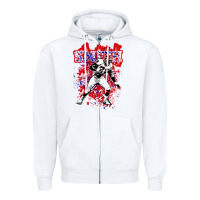 White bruce smith Zipper Hoodie - tuanDangUi