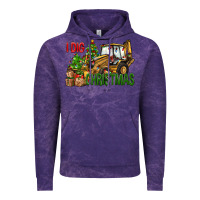 Cloud Purple I dig Christmas Vintage Hoodie - NancyCooperArtShop