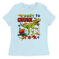 Baby Blue ready to crush pre k Ladies Tee - BundleAndBundleShop