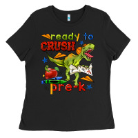Black ready to crush pre k Ladies Tee - BundleAndBundleShop