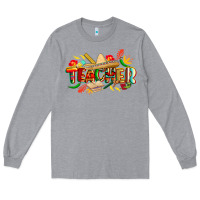 Heather Grey cinco de mayo teacher Long Sleeve Tee - CowGirlArtShop