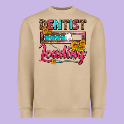 Dentist Loading With Coffee Mug Heavyweight Sweatshirt Designed By Fadigitalartstudio