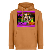 Meerkat eat drink and be scary cow Heavyweight Hoodie - LillyAllenDesigns