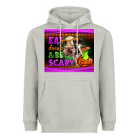 Moon Dust eat drink and be scary cow Heavyweight Hoodie - LillyAllenDesigns