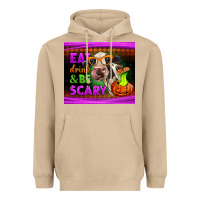 Mushroom eat drink and be scary cow Heavyweight Hoodie - LillyAllenDesigns