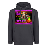 Smoke eat drink and be scary cow Heavyweight Hoodie - LillyAllenDesigns