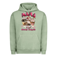 Pigment Oil Green mama needs coffee Urban Hoodie - BarkalooDesign
