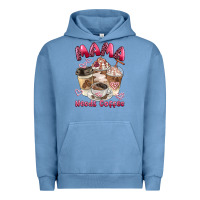 Pigment Pebble Blue mama needs coffee Urban Hoodie - BarkalooDesign
