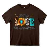 Chocolate Brown For The Love Of Sunshine Heavy Core Tee - MaliasSmallBusiness