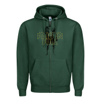 Sports Green paid in full   dustin poirier (variant) Zipper Hoodie - tuanDangUi